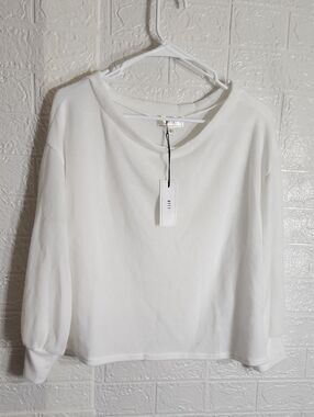 NYTT Cream Boatneck Pullover